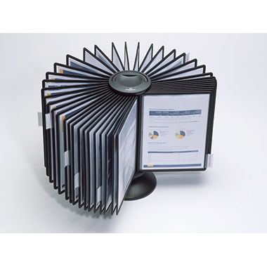 Sichttafelständer Durable 563301 schwarz Carousel Display System