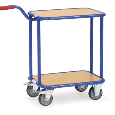 Transportwagen Fetra 1164 250kg blau 2 Holzboden