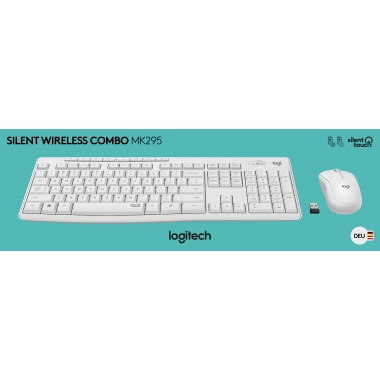 Tastatur-Maus Set Logitech MK295 weiß 