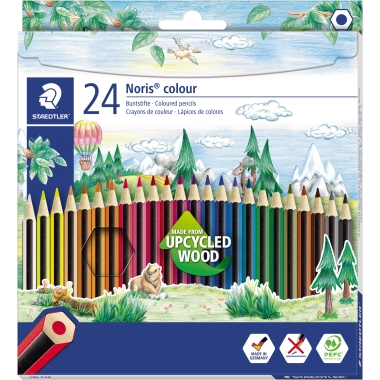 Farbstift Staedtler Noris 185 Color 24er Hohe Bruchfestigkeit, Eronomische Soft