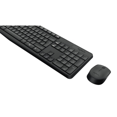 Tastatur + Mouse-Set Logitech MK235 Usb schwarz kabellos