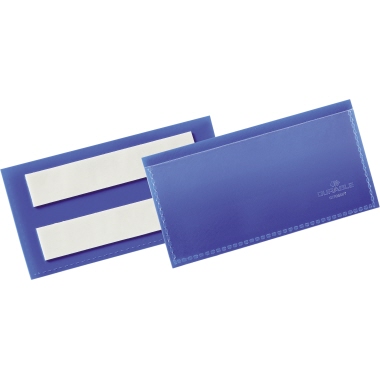 Etikettentasche Durable 176207 150x67mm blau 50 St./Pak