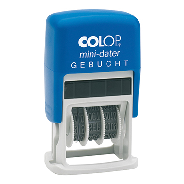 Datumstempel Colop S160/L3 Gebucht Mini Dater, Ohne Rand