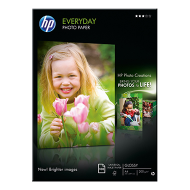 Fotopapier HP Q2510A A4 Standard 200g we Iß Einseitig Glossy