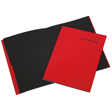 Unterschriftsmappe A4 10F rot 