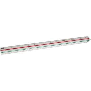 Dreikantmaßstab Aristo 1314/2 Architekt. 1:100 :200 :250 :300 :400:500, 30cm