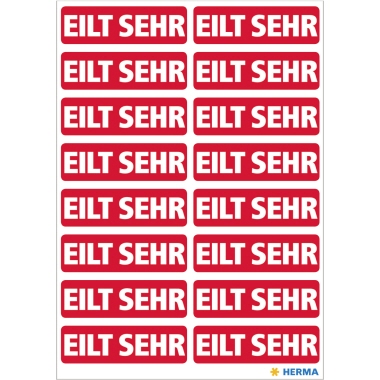 Etikett Herma 15036 eilt sehr 