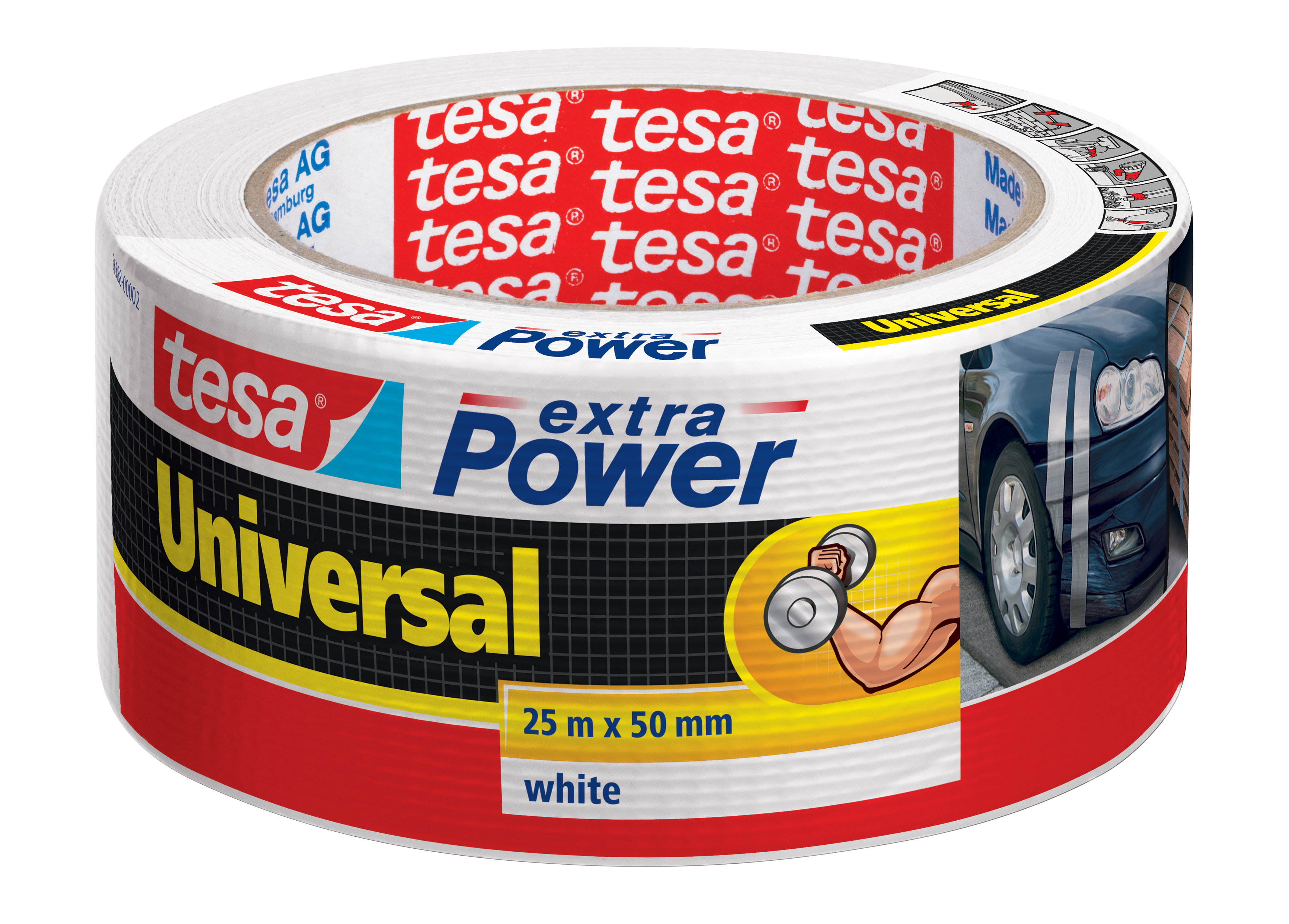 Gewebeband Tesa 56388 25mx50mm weiß extra Power Universal