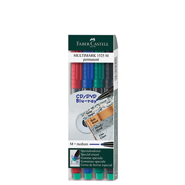 OHP-Marker Castell 1525 M 4er Etui Mulitmarker permanent 1,0mm