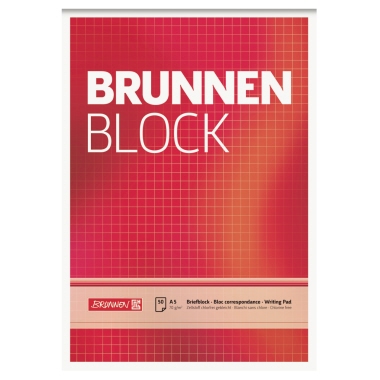 Schreibblock Brunnen 52428 A5 kar. 