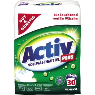 Vollwaschmittel G&G 2,025kg Für 30wl