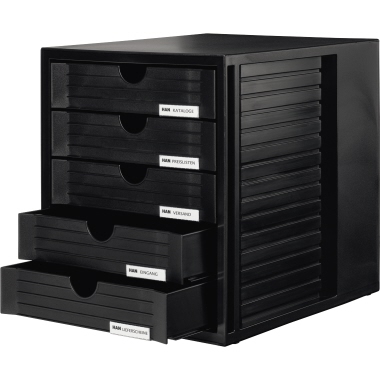 Schubladenbox Han 1450 5 Schubl. schwarz 