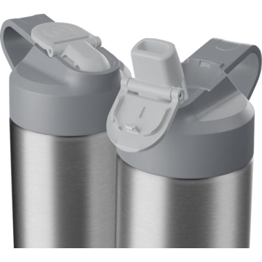 Wasserflasche HidrateSpark® Edelstahl gr au 570 ml