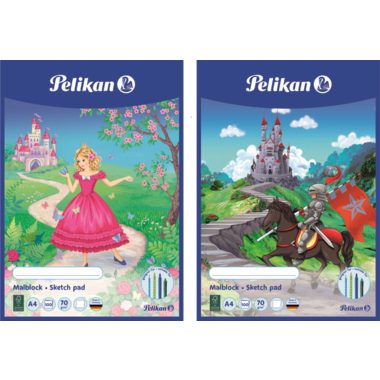 Malblock Pelikan 137679 A4 100 Blatt, Motive sortiert
