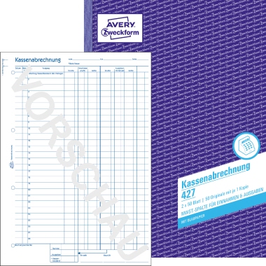Kassenabrechnung / -bericht