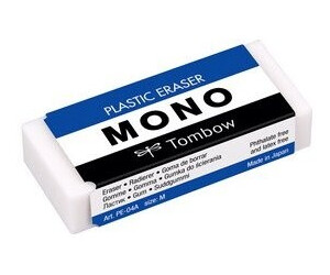 Radierer Tombow PE-04 MONO M PVC  phthalat und latexfrei 19g weiß