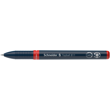 Tintenroller Schneider 811 Topball rot 0,5mm