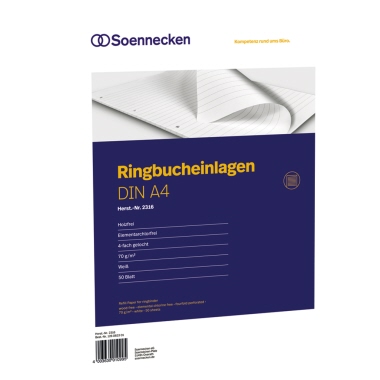Ringbucheinlage A5 liniert 