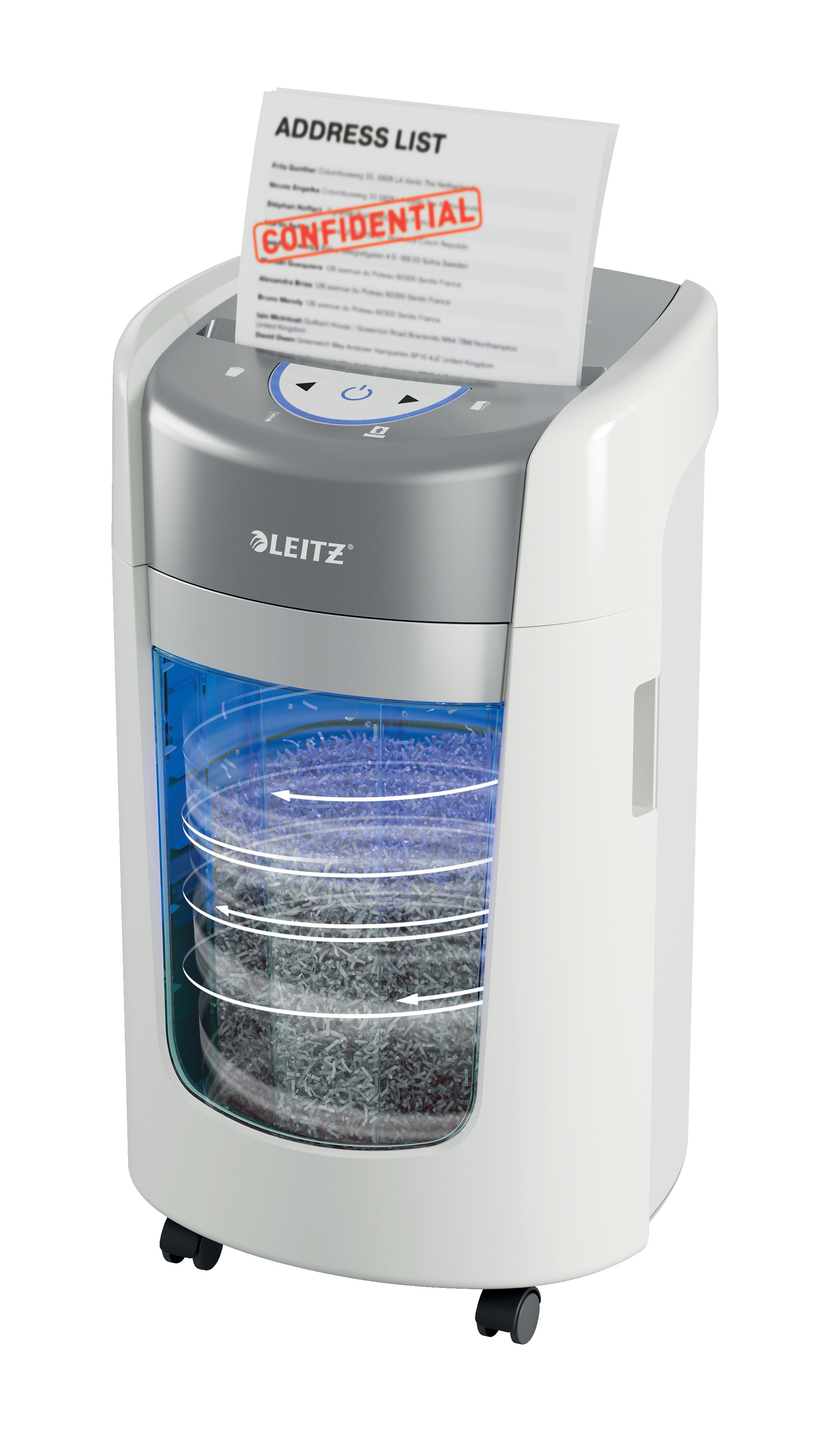 Aktenvernichter Leitz 8358-00-00 OptiMax IQ HomeOffice 225 P5EU 