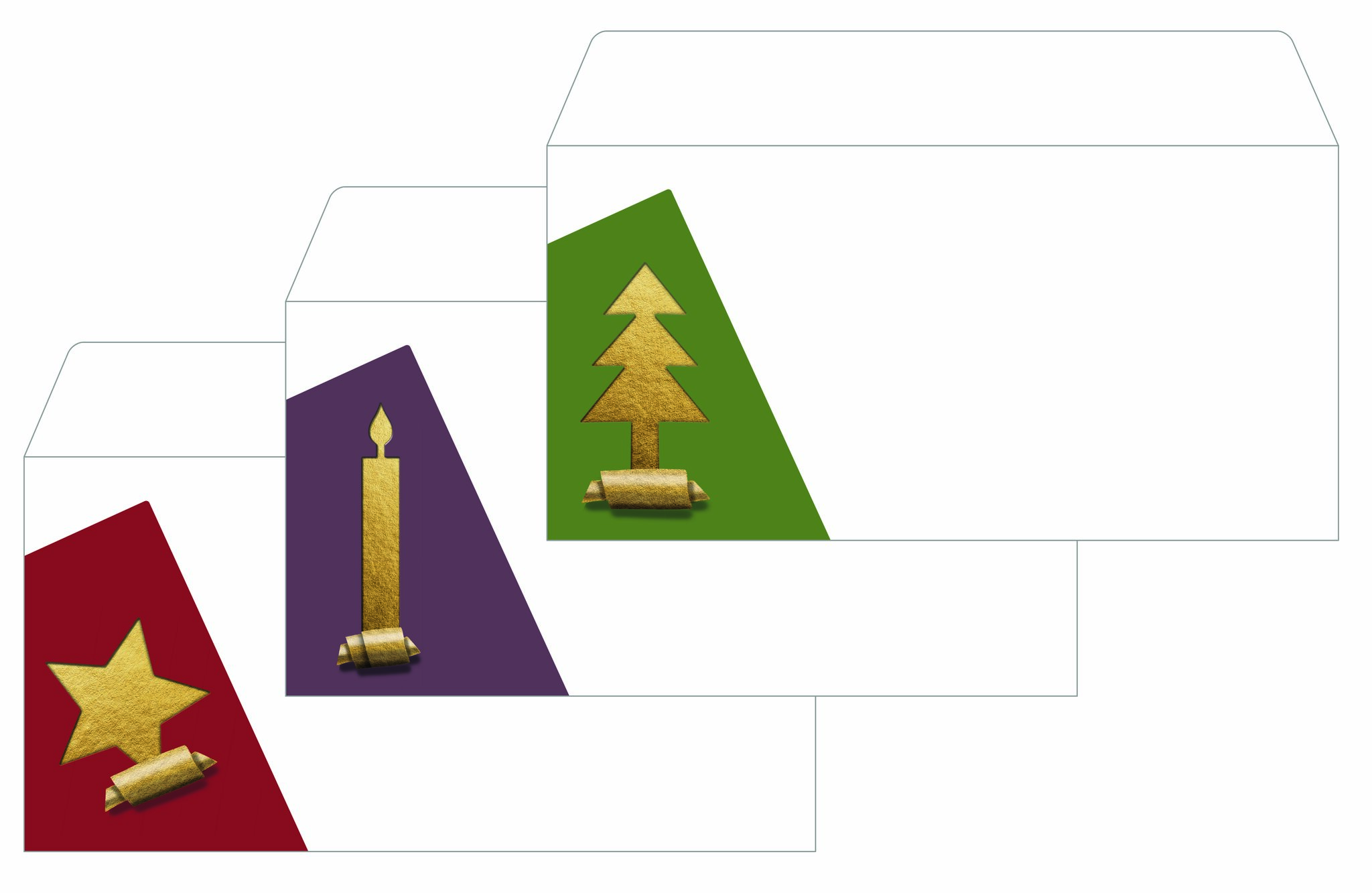 Briefumschlag Sigel Weihna. DIN lang 90g 