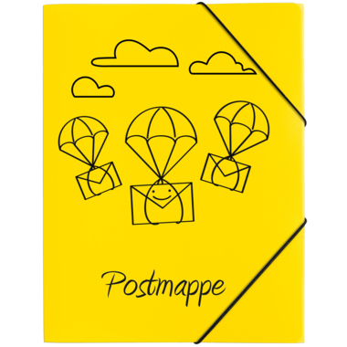 Gummizugmappe Pagna 21603 A4 gelb Pp Postmappe 3 Einschlagklappen Gelb