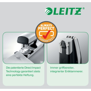 Heftgerät Leitz 5502 WOW perlweiß metallic NeXXt, bis 30 Blatt