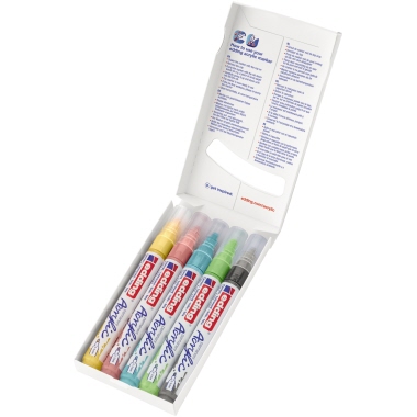 Acrylmarker Edding 5100 pastell 5er Set 2-3mm Rundspitze