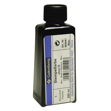 Stempelfarbe Gutenberg 250ml ohne Öl schwarz