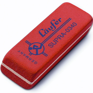Radierer Läufer Supra 340 rot Gummi
