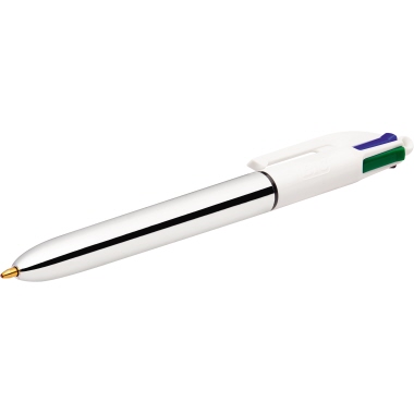 Kugelschreiber BIC® 982873 Shine silver 4 Colours Kugelschreiber BIC® 982873 Shine silver 4 Colours