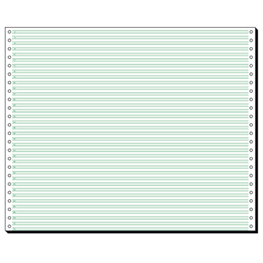 Tabellierp. Sigel 12371 12x375mm 1fach 60g, 1/6 Grün