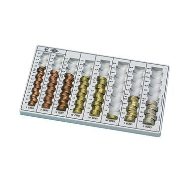 Zählbrett Wedo 160100837 lichtgrau 32,8x17,8x3,1cm, Fassungsvermögen 246,40