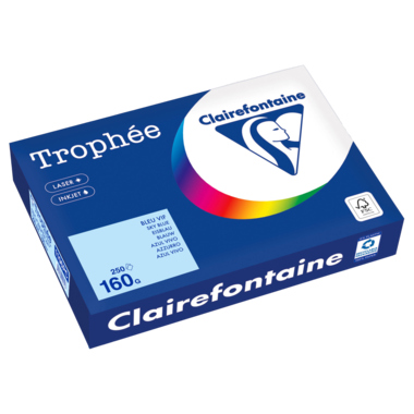 Kopierpapier Clairefontaine 1106C A4 160g eisblau 250 Blatt