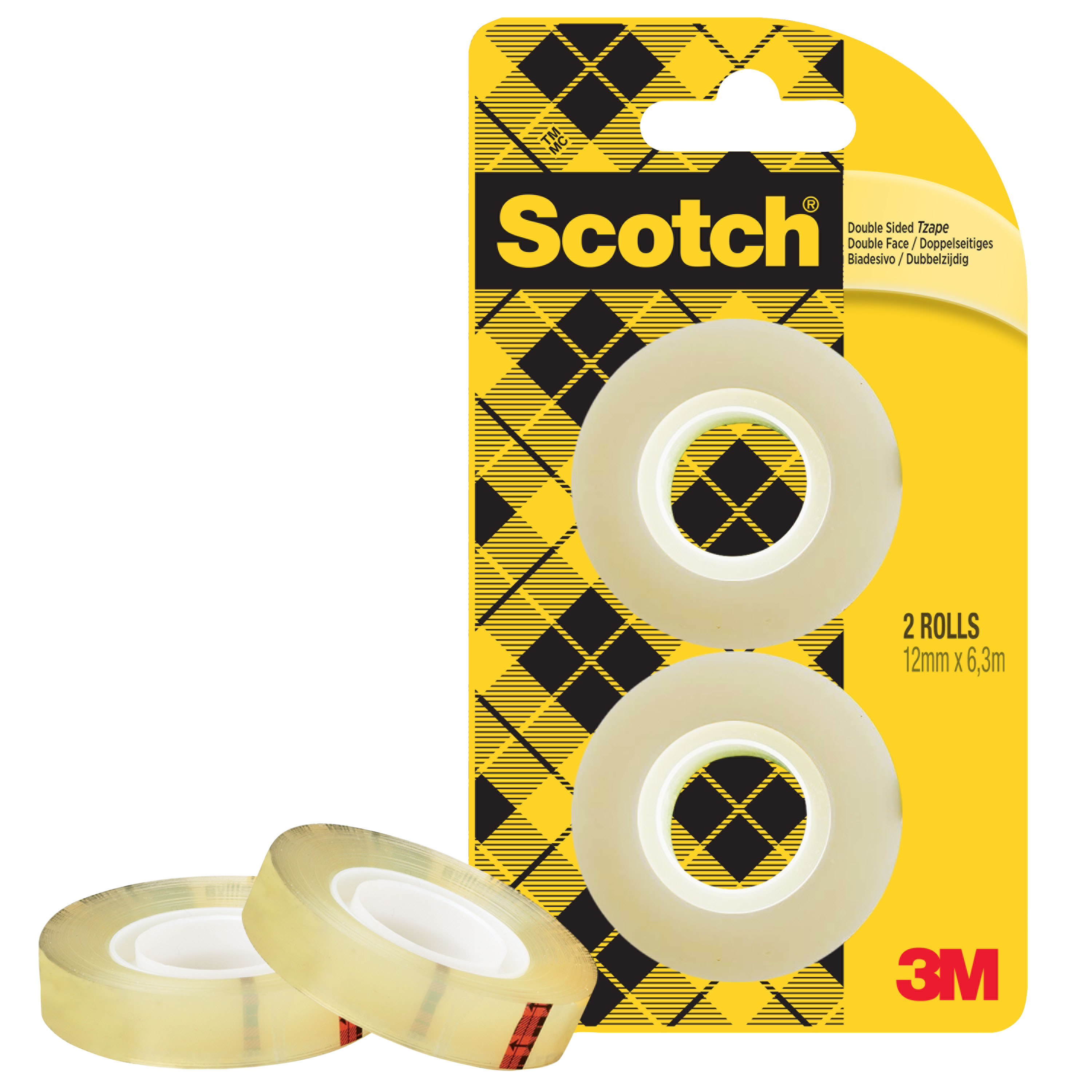 Klebeband Scotch 665 6,3mx12mm doppels. doppelseitig