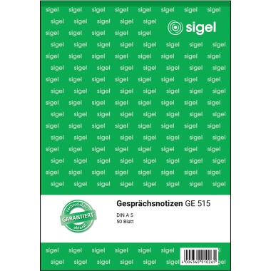 Gesprächsnotiz Sigel GE515 