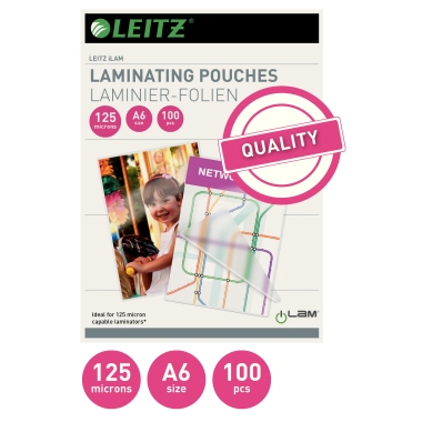 Folientasche Leitz 33806 A6 125mic 