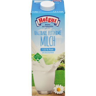 H-Milch 1,5% Fett 1 Liter 1,5%