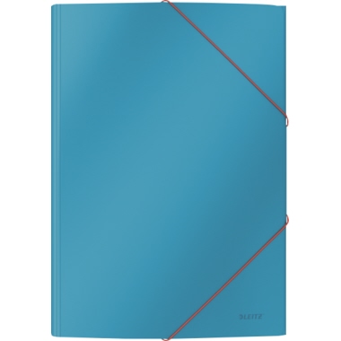 Eckspannermappe Leitz 3002 A4 sanft blau Cosy 150Bl Karton 3 Klappen