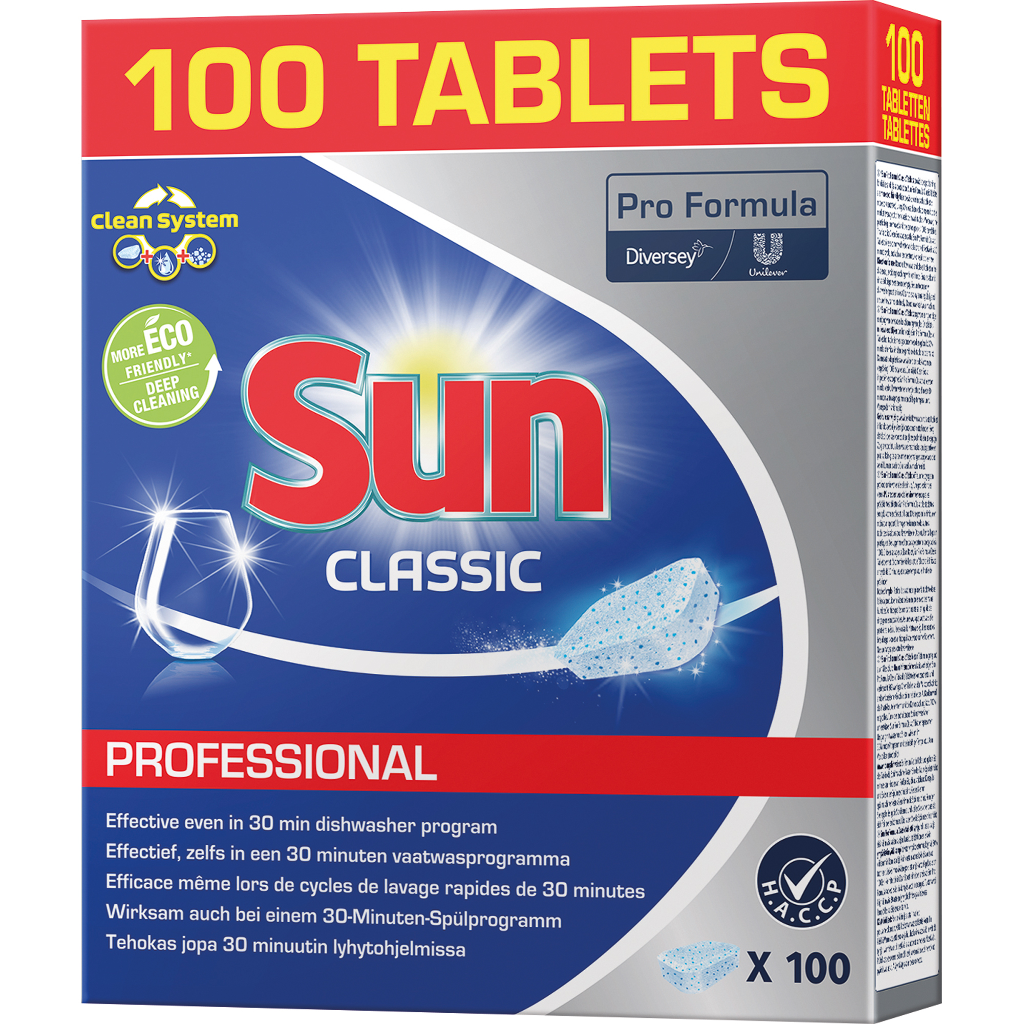 Spültabs SUN Professional Classic für Haushaltsgeschirrspüler