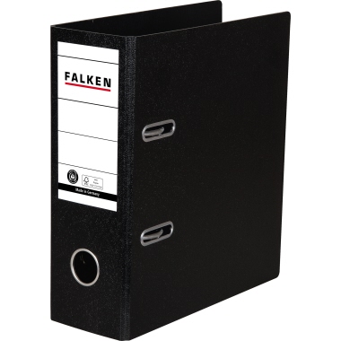 Ordner A5 hoch 75mm schwarz E Pappe, Blauer Engel + Fsc