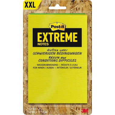 Haftnotiz Post-It EXT57M-2-FRGE 114x171 Mm Extreme Notes 2 Blöcke Á 25 Blatt,