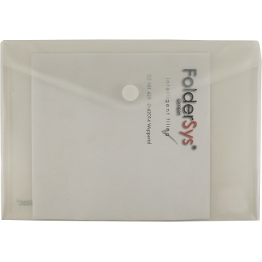 Sammelhülle FolderSys 40701 A4 transp. transparent, quer, mit Klettverschluss