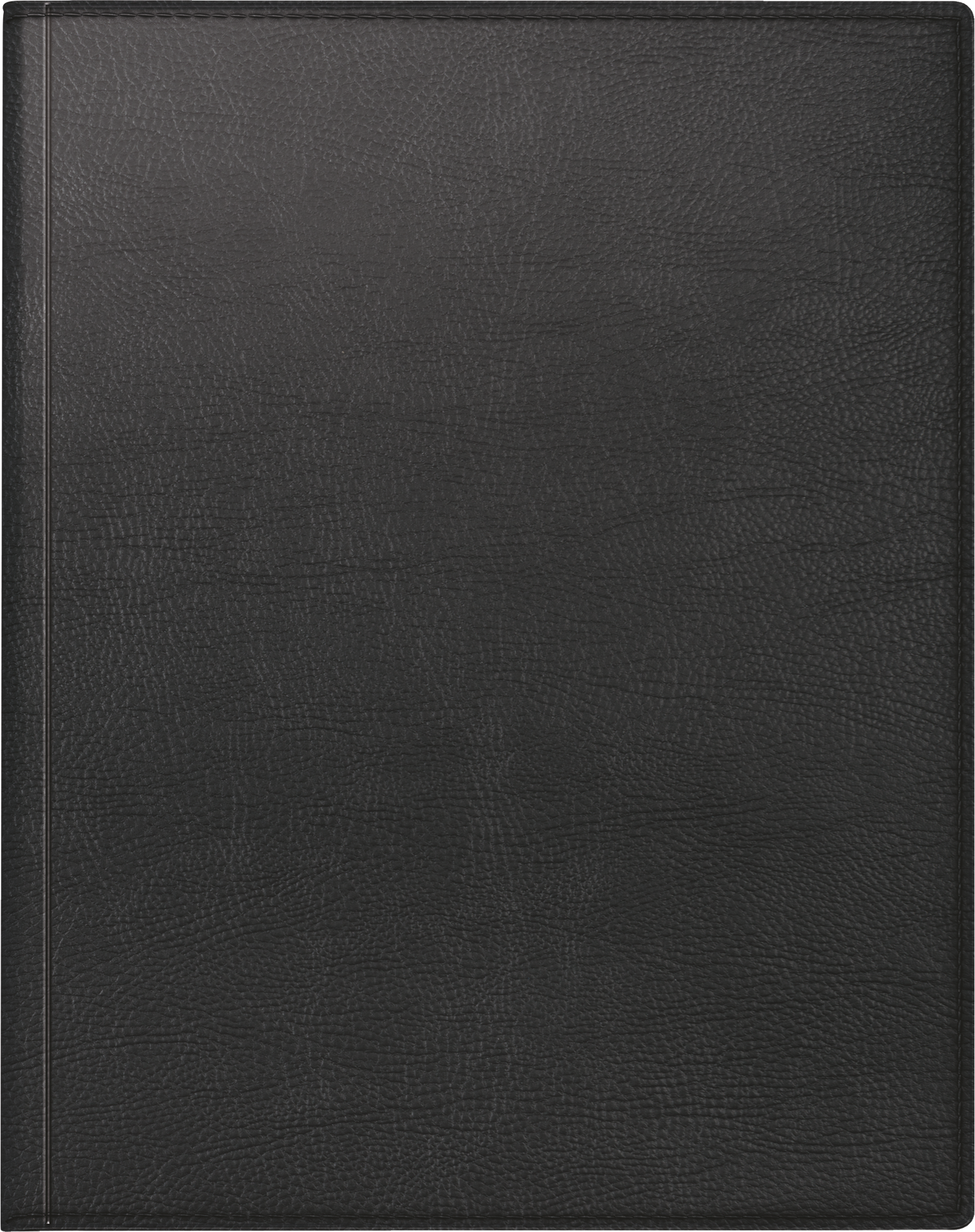 Buchkalender 24064 TM 2S/1W A4 schwarz Stundeneinteilung 7-20 Uhr, 168 Seiten