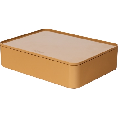 Utensilienbox Allison 1110 caramel brown stapelbar, mit Innenschale u. Deckel