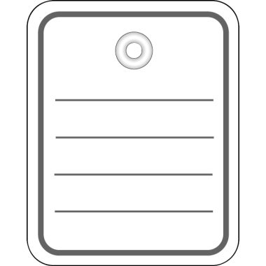 Stückwarenanhänger Herma 6820 40x50mm Mit Öse, Ohne Faden
