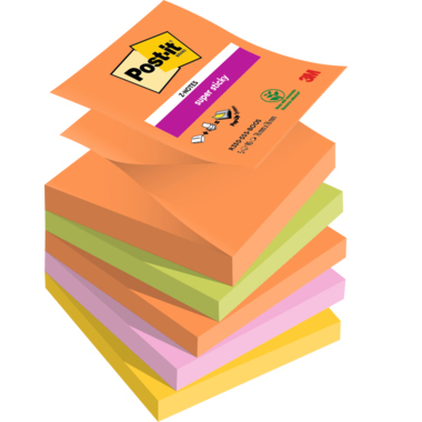 Haftnotiz Post-It R330-5 76x76mm Z-Notes Boost Collection