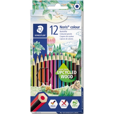 Farbstift Staedtler Noris 185 Color 12er Hohe Bruchfestigkeit, Eronomische Soft