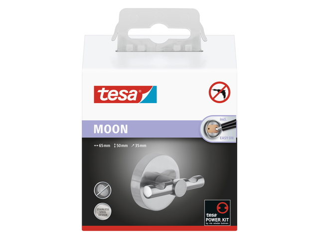 Bademantelhaken Tesa Moon 40305 silber