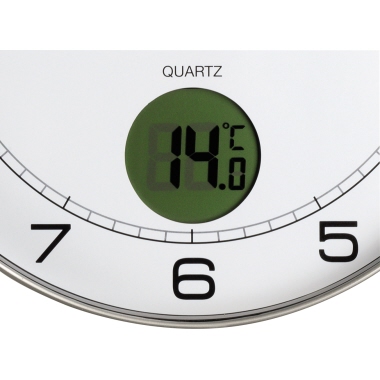 Wanduhr Unilux TEMPUS metallgrau 400094592, 30,5cm