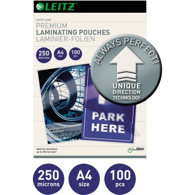 Folientasche LEITZ A4 216X303mm 250my glasklar 100 St/Pack Udt